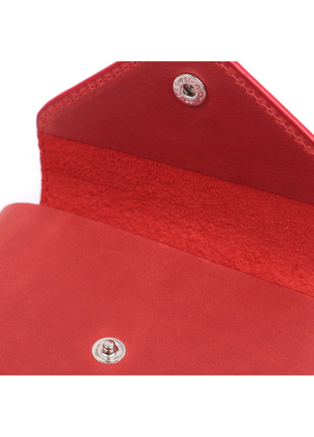 Жіночий гаманець із матової натуральної шкіри 16804 Червоний Grande Pelle (292849773)