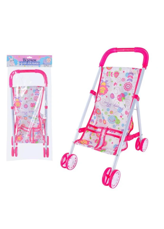 Детская Коляска для куклы 935B-6 с козырьком, 27×38×44 см Toysi (389489727)