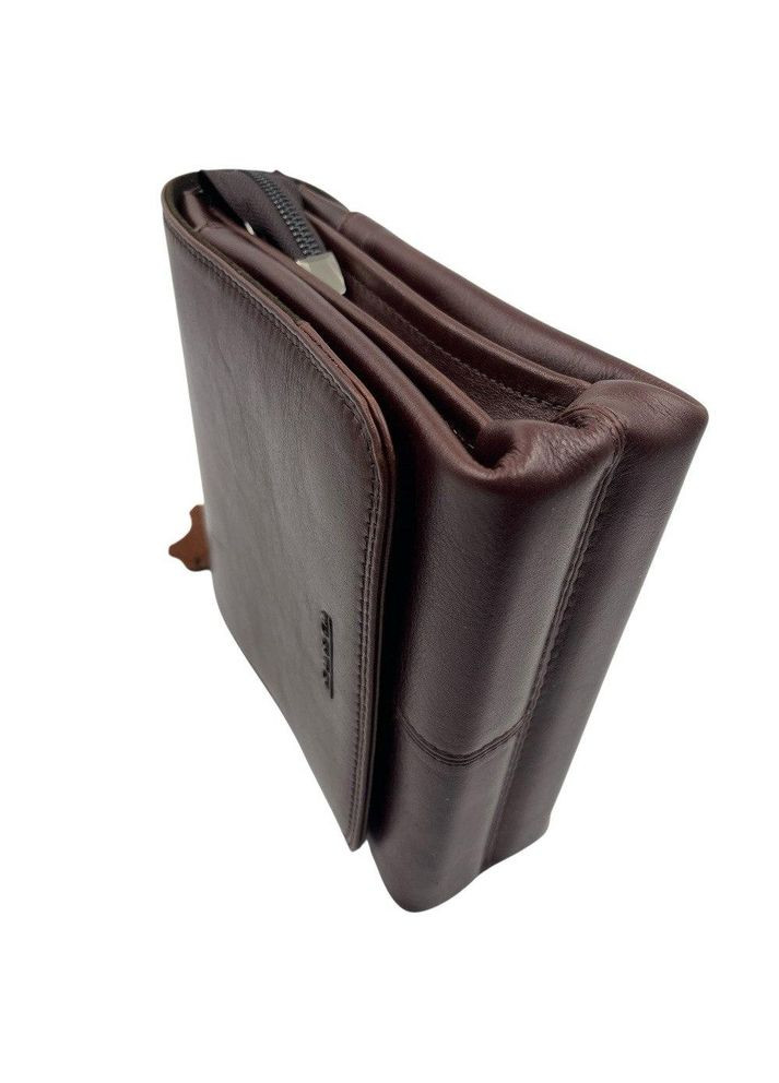 Сумка барсетка мужская из натуральной кожи коричневая 0262-614. Karya (365815623)