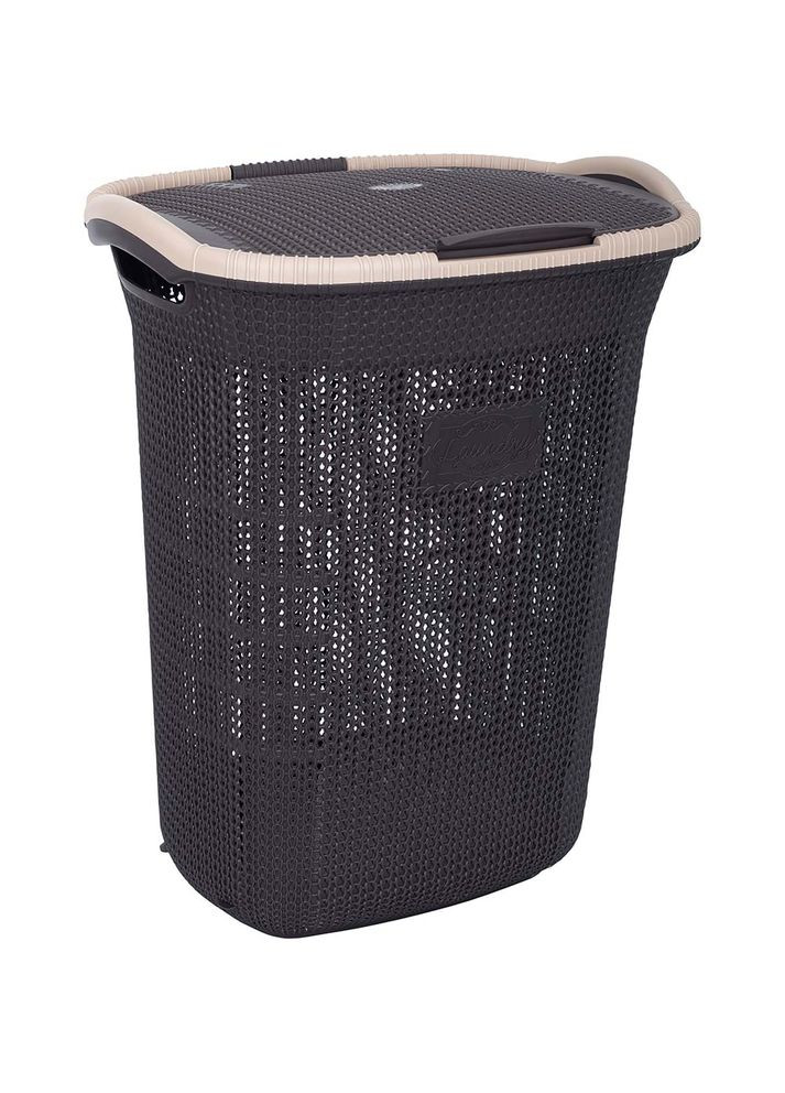 Кошик для білизни Віолетта COFFEE 0261 65 л Violet House (324690589)