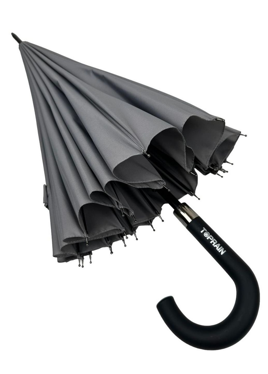 Однотонный механический зонт-трость d=103 см Toprain (288048943)