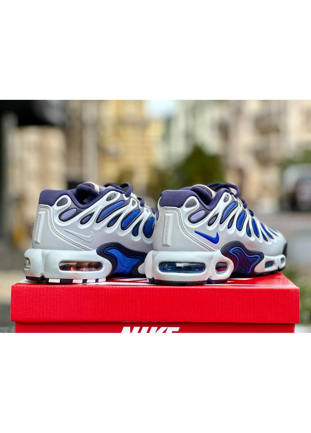 Комбіновані Осінні кросівки чоловічі nike air max tn plus drift concord найк аір макс тн плюс No Brand