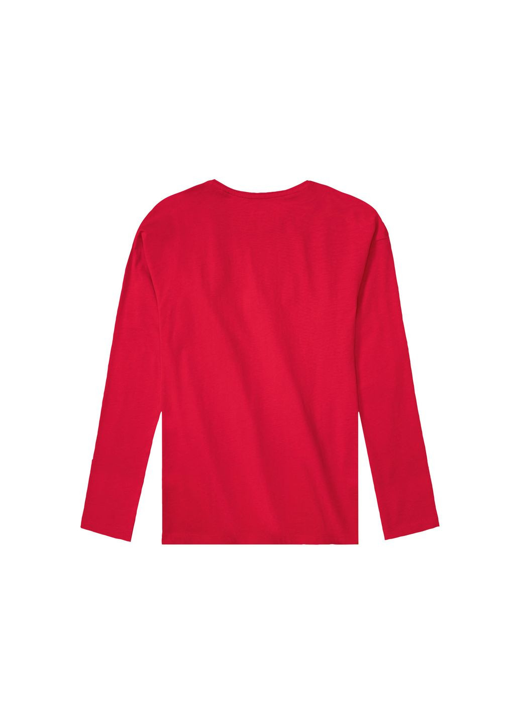 Червона піжамна футболка з довгими рукавами бавовняна з принтом для дівчинки lidl 390198 червоний Pepperts