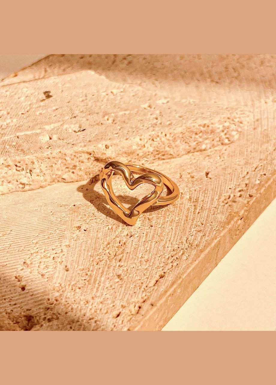 Женское кольцо "Сердце, цвет золото, размер No Brand (315705440)