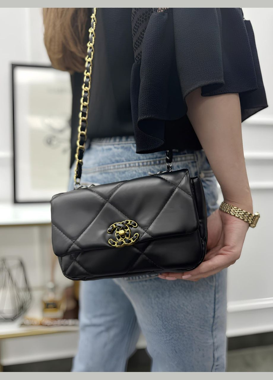 Сумка Сhanel 19 Flap Bag чорна No Brand (332713296)