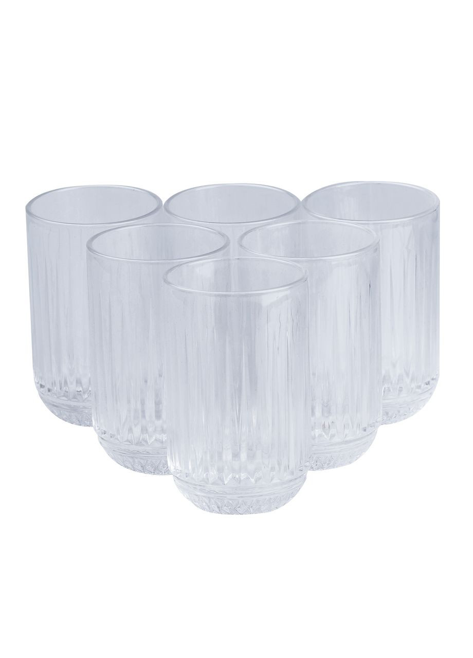 Набір склянок із товстого скла 6 штук по 400 мл, прозорий TS Kitchen (323652642)