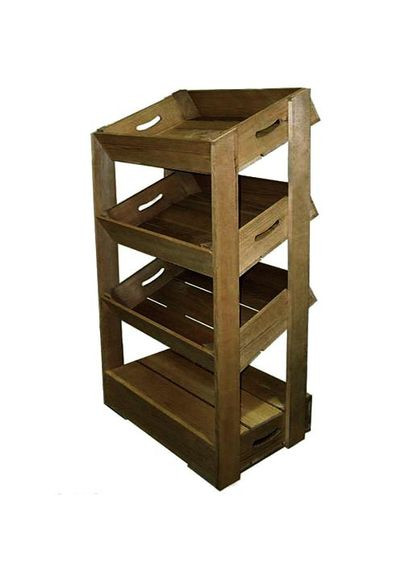 Стеллаж для овощей и фруктов из дерева Стровбери мускат (ЯХТ-002507) No Brand (327847901)