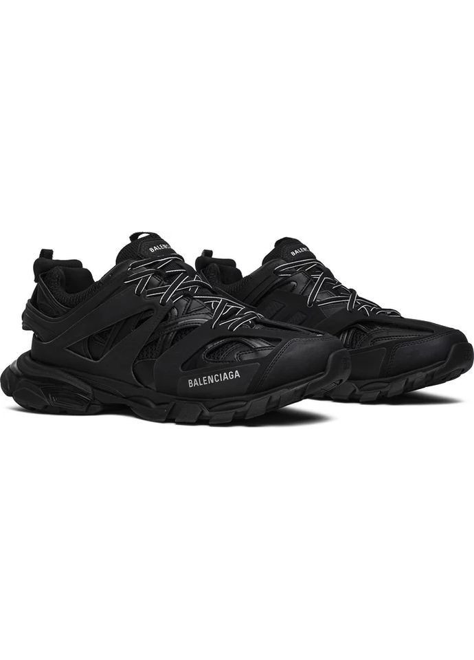 Белые демисезонные кроссовки мужские balenciaga track black 542023 w No Brand