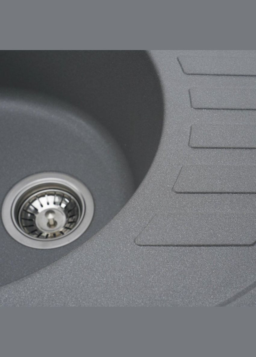 Гранітна мийка для кухні 6250 SOUL матова мусон Platinum (342072090)