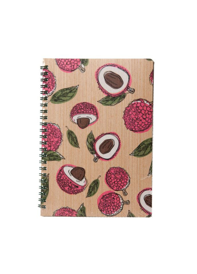 Блокнот "Лічі" із модифікованої деревини 12201-KR формат А5 на пружині Kiri sketch (336333469)