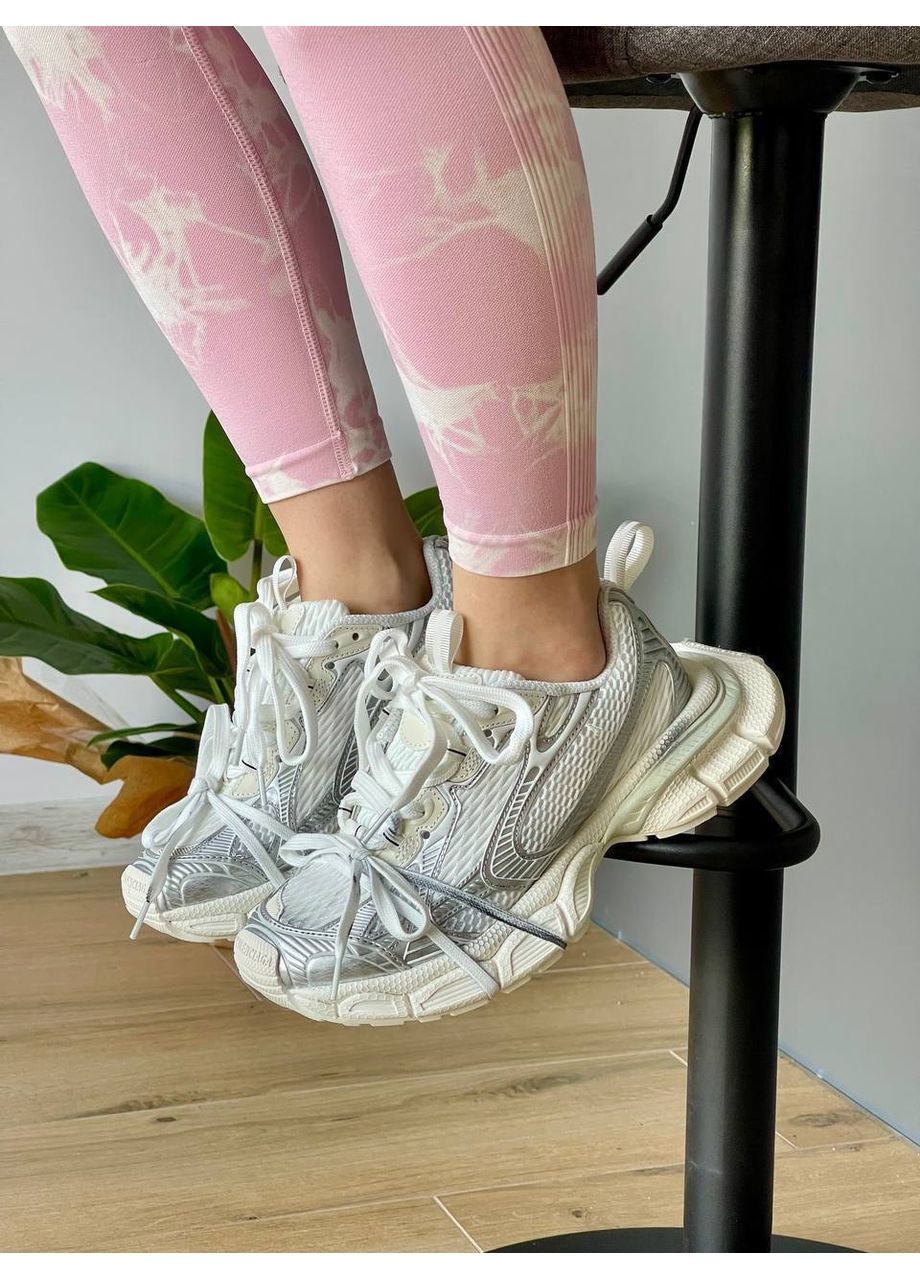 Кросівки жіночі і чоловічі Balenciaga 3XL White Silver | Баленціага 3XL срібні No Brand срібні демісезони (352474028)