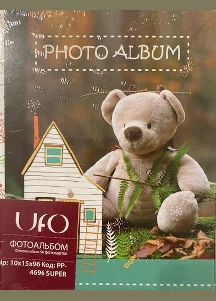 Фотоальбом на 96 фотографий 10x15 см (PP-4696) Bear with a house UFO (328924710)
