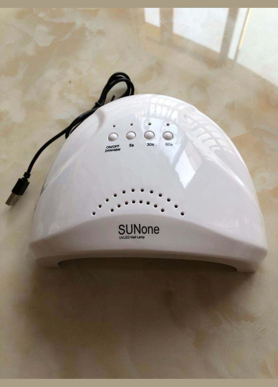 Лампа SUNone 48W с USB LED/UV Nail Lamp для гель лака сушка ногтей Белая (код: LEDUV365) Sun (324787715)