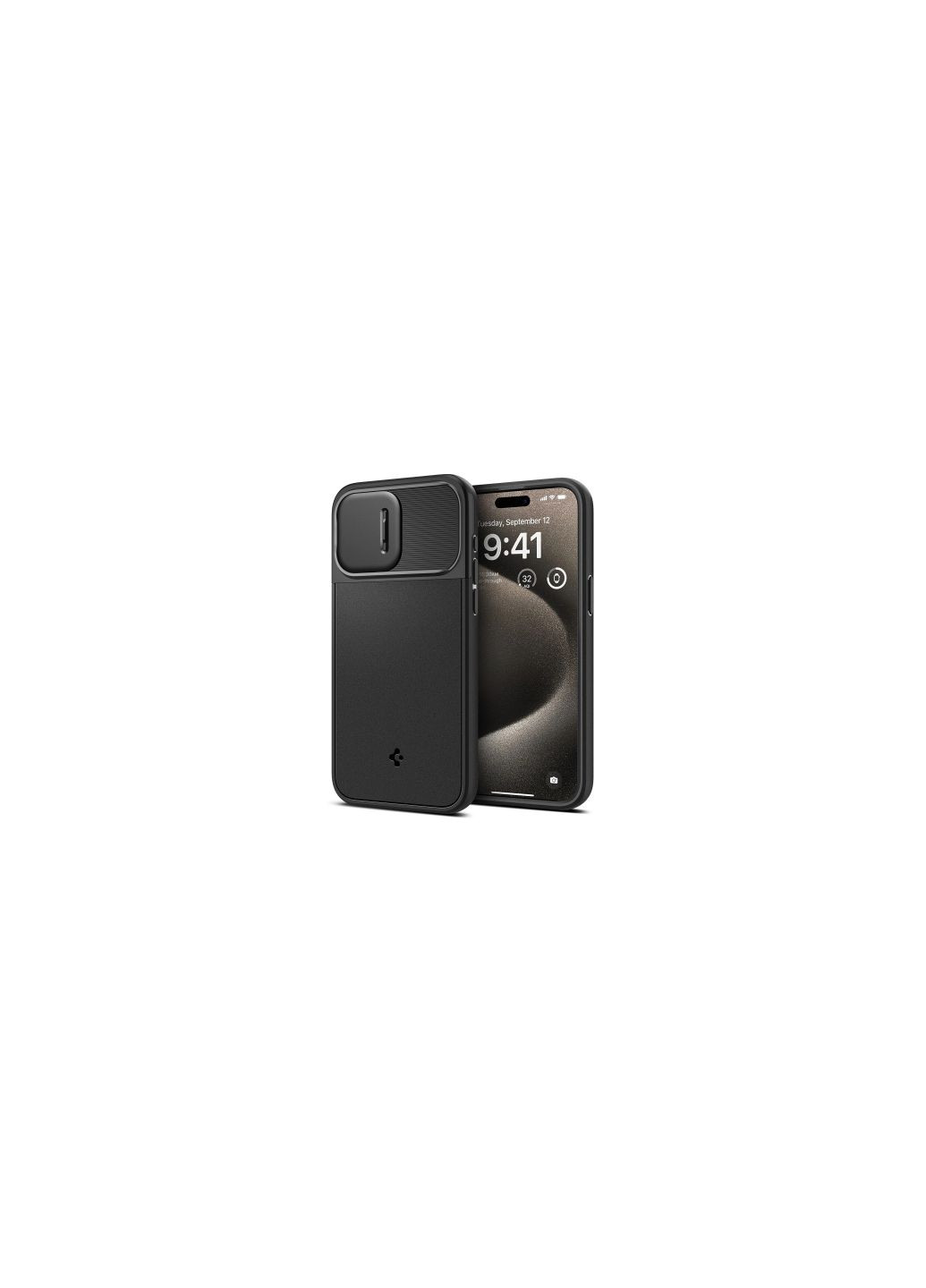 Чехол для мобильного телефона (ACS06599) Spigen apple iphone 15 pro max optik armor magfit black (275080280)