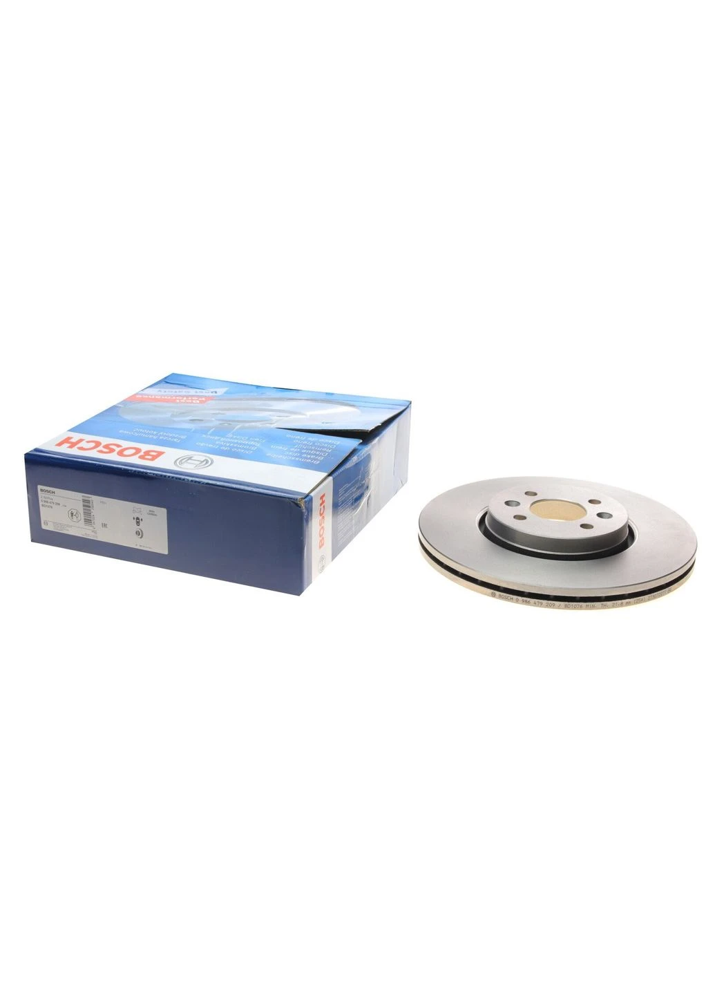 Диск тормозной (передний) Renault Scenic 1.9/2.0/1.9dCi 03-09 (300х24) (вентилированный) 0 986 479 209 RU63 Bosch (345759918)