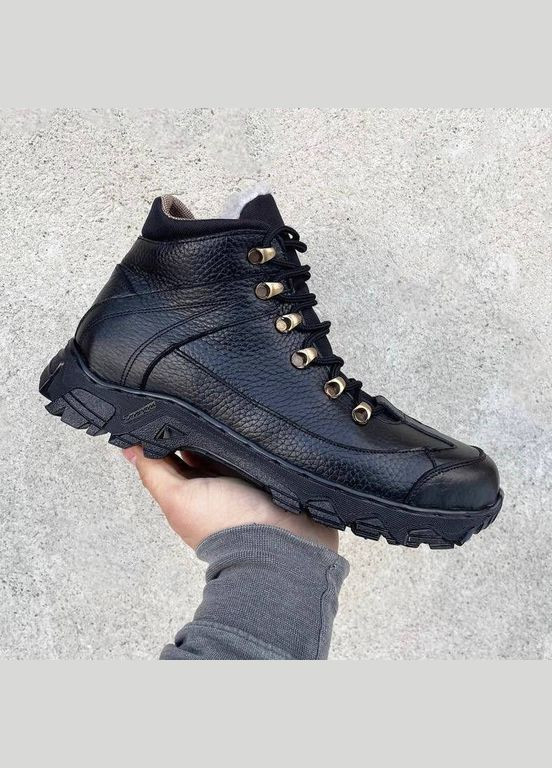 Берці Чоловічі Зимові Тактичні. 36-50р Чорні. 100% Натуральна шкіра! MBZM-1023 No Brand (301138834)