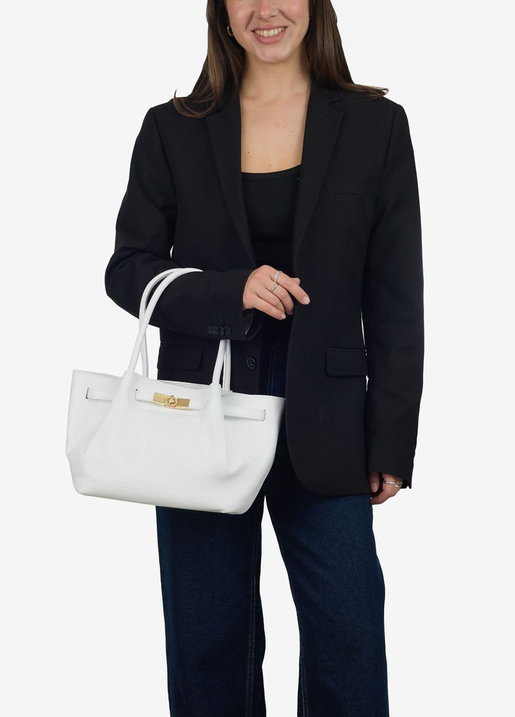 Сумка женская кожаная тоут средняя Tote Regina Notte (331283413)