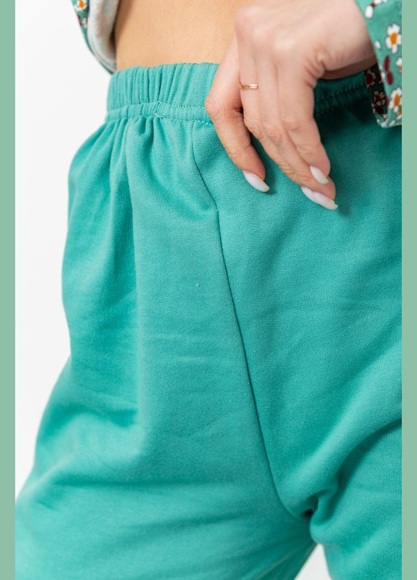 Світло-зелена всесезон піжама жіноча утеплена, колір бузково-пудровий, Ager