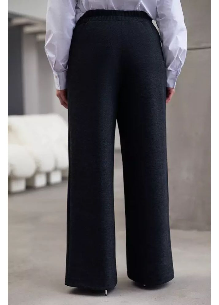 Женские теплые брюки - палаццо трикотажные с карманами MKLN1408 Nita (368717774)