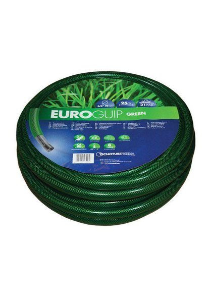 Шланг садовый Euro Guip Green для полива диаметр 1/2 дюйма, длина 25 м (EGG 1/2 25) Tecnotubi (280876846)