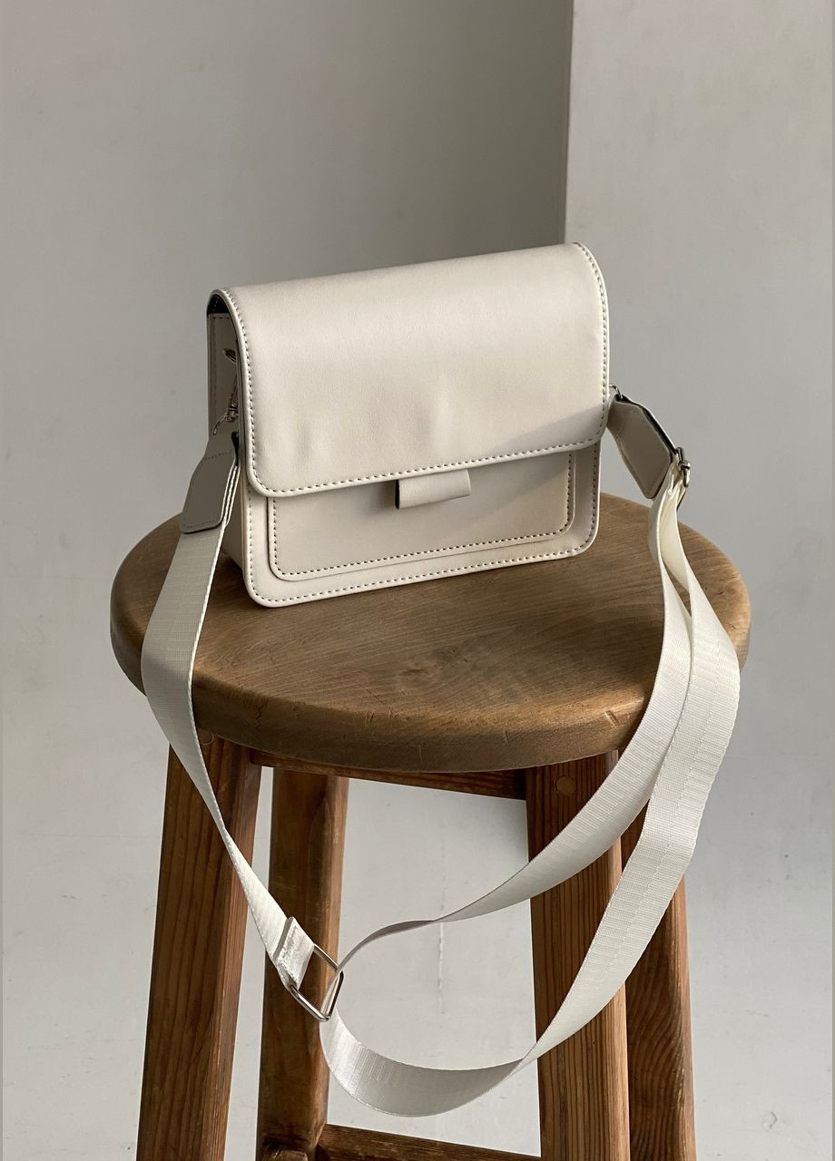 Женская сумка T-299 кросс-боди через плечо белая No Brand (292631140)