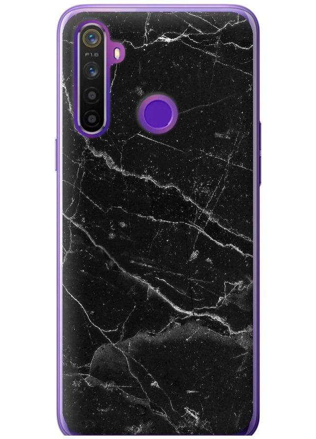 2D пластиковый чехол 'Черный мрамор v2' для Endorphone Realme 6i (316647218)