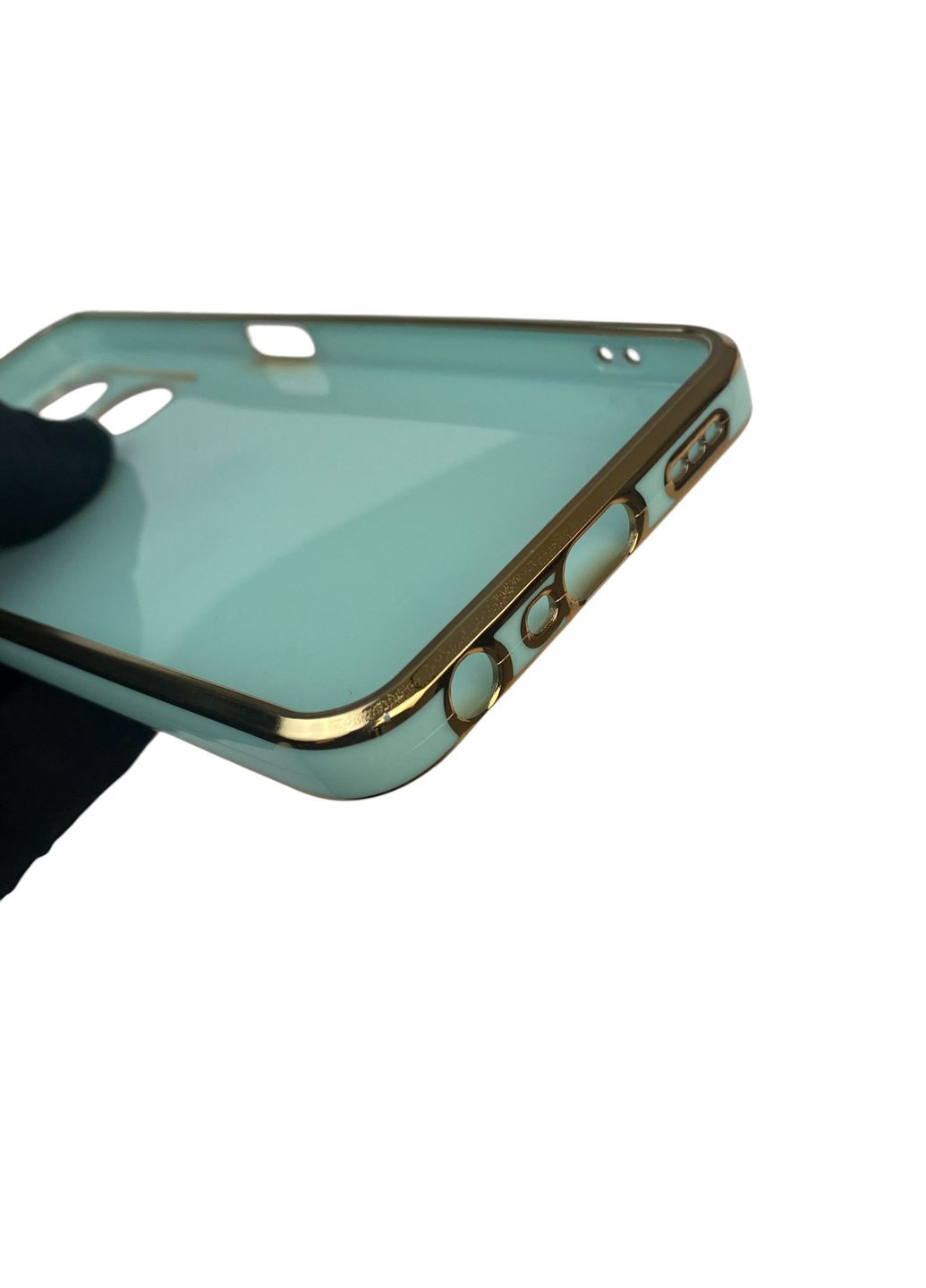 Чехол для A77s 4G с кольцом MagSafe с золотой окантовкой на оппо а77с бирюзовый gs1 Oppo (366229129)