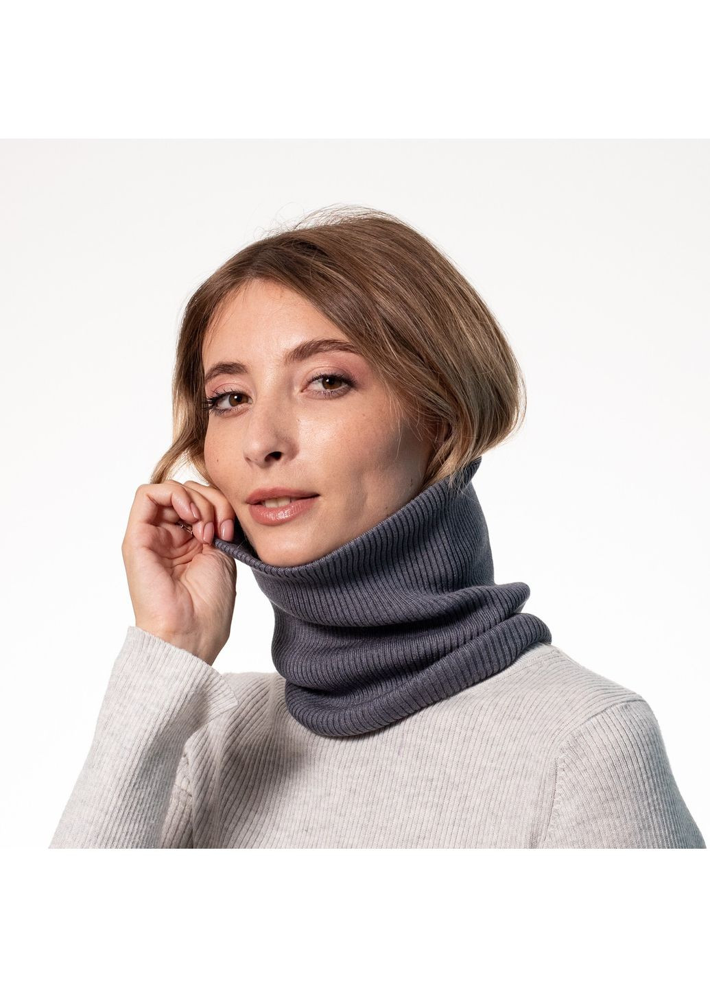 Баф жіночий бавовна сірий EDISON LuckyLOOK 346-437 (322783540)