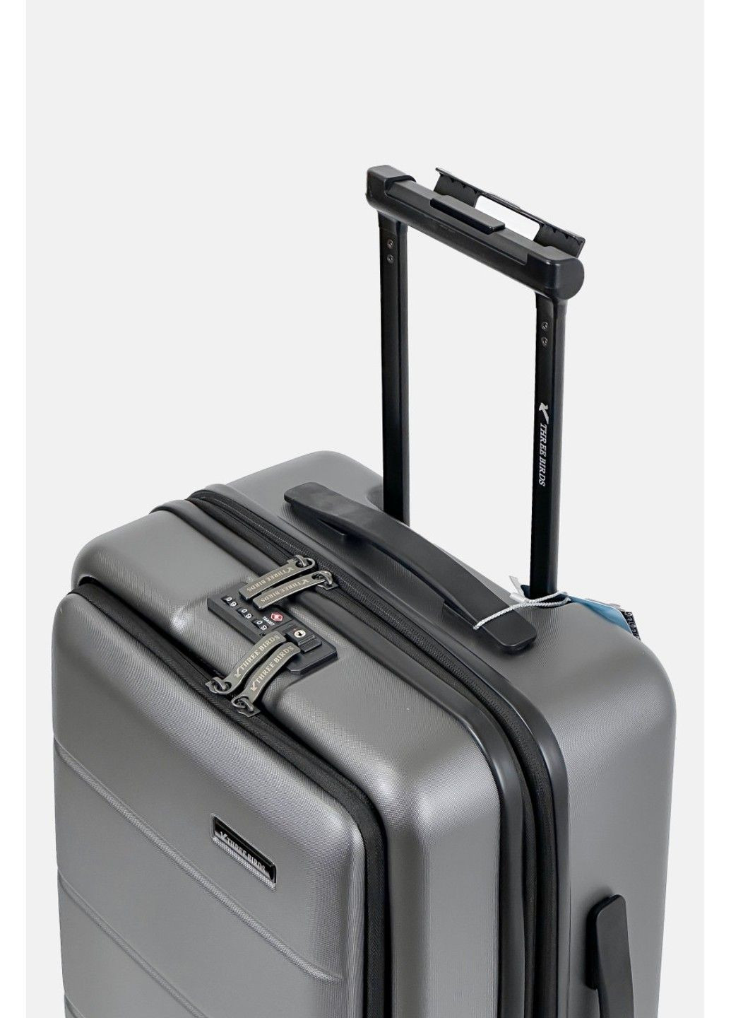 Маленька пластикова валіза Three Birds PC-03-3GR (302859417)