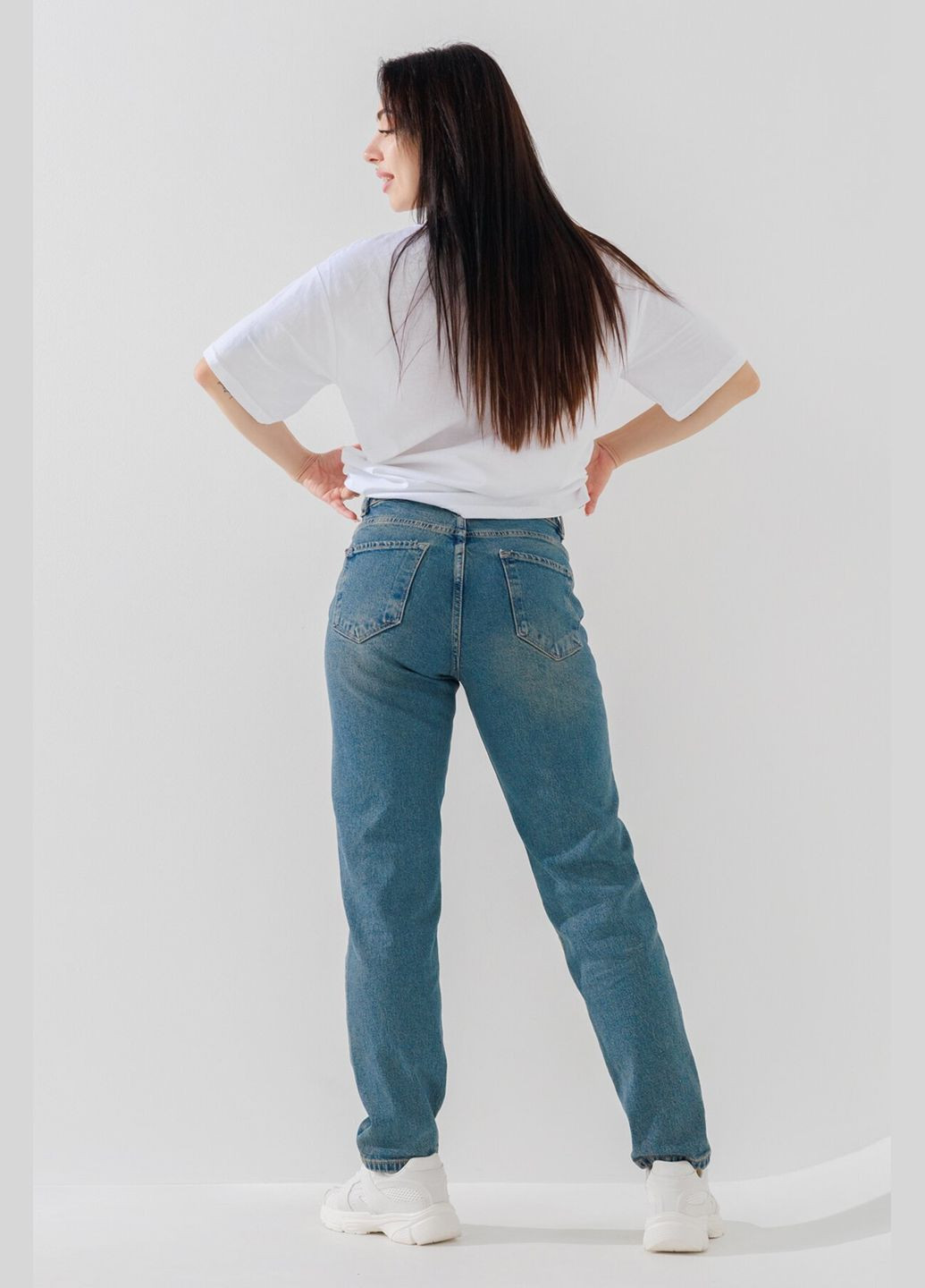 Джинси жіночі 4413 (2000990617347D) shop (2000990617347) Mom Fit Zeo Basic - (298409247)