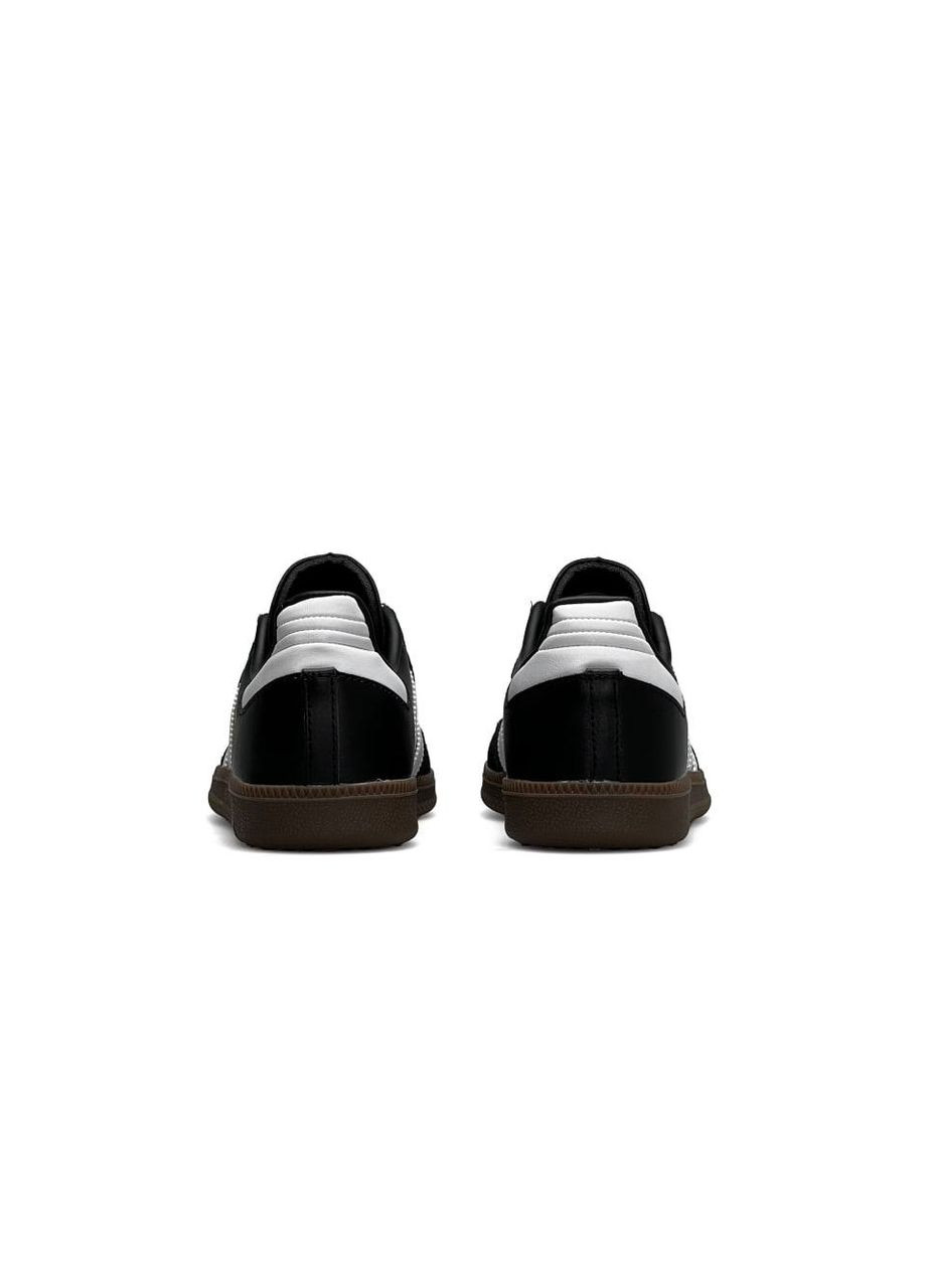 Черные демисезонные кроссовки мужские, вьетнам adidas Originals Samba Black White