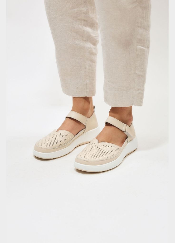 Бежевые босоножки 195203 ALLSY