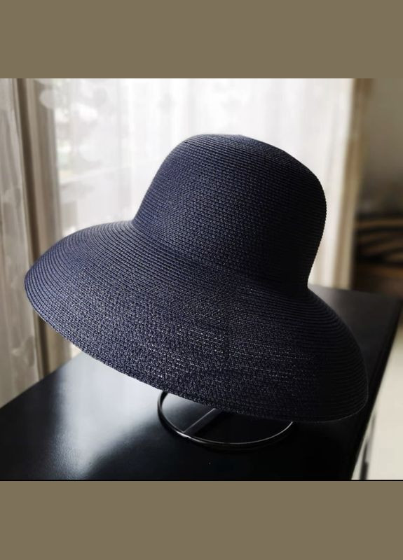 Шикарний солом'яний капелюх жіночий сонцезахисний в стилі Одрі Хепберн (55-58) No Brand (358204263)