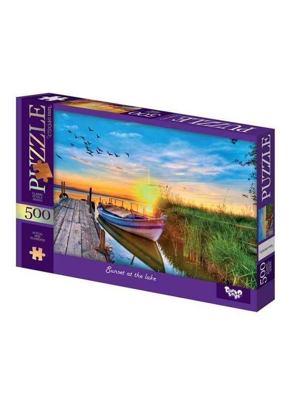 Пазли класичні "Світанок на озері" C500-15-10, 500 елементів Danko Toys (305848625)