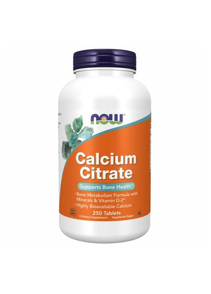 Кальций цитрат Calcium Citrate 250 таблеток Now Foods (325833907)