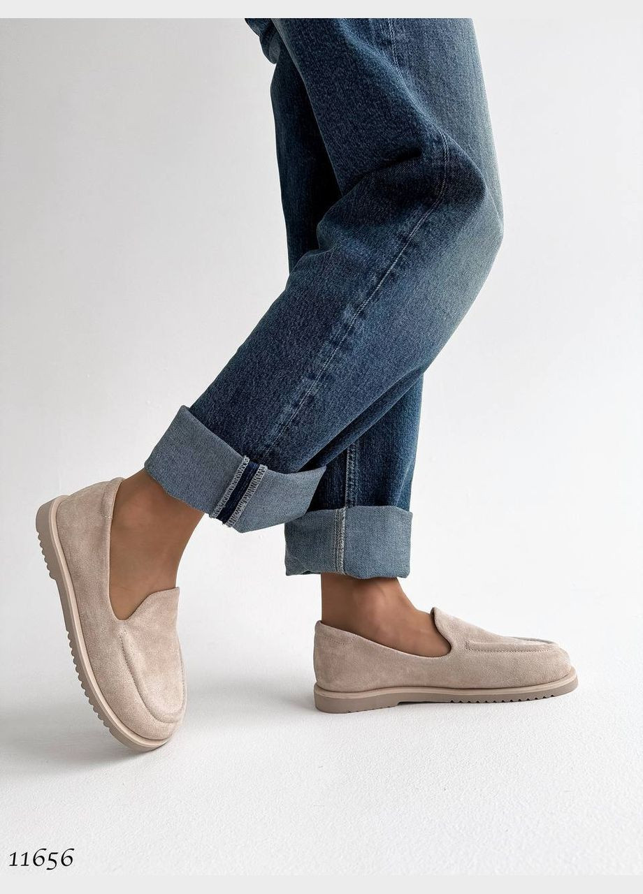 Женские лоферы | бежевые (330128560)