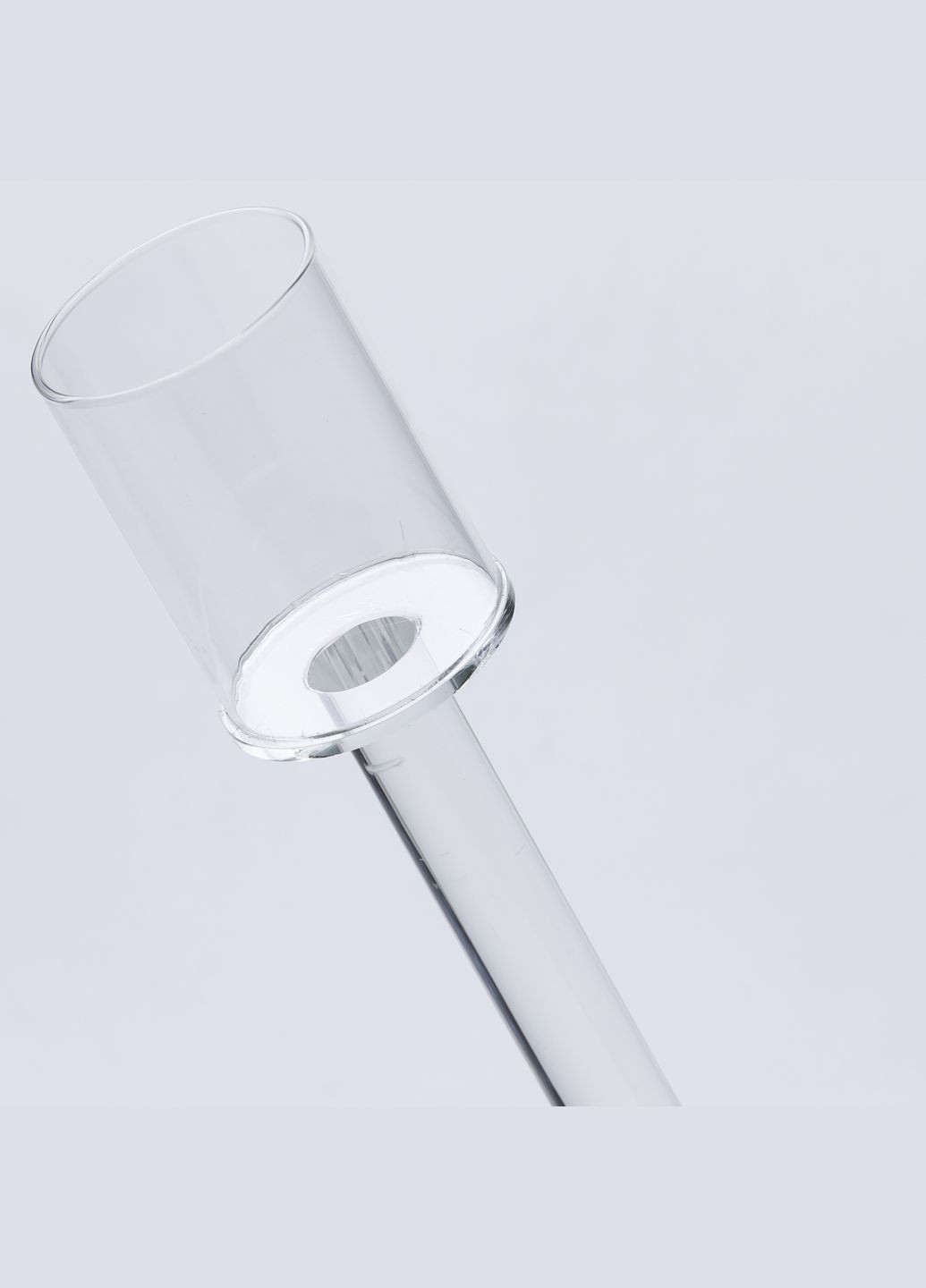 Свічник скляний високий Cylinder 36 см Yiwu (330033691)