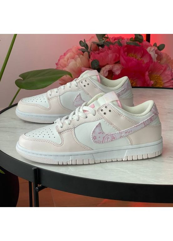 Кроссовки женские Nike SB Dunk Low Pink White | Найк СБ Данк розовые No Brand розовые демисезоны (355797393)
