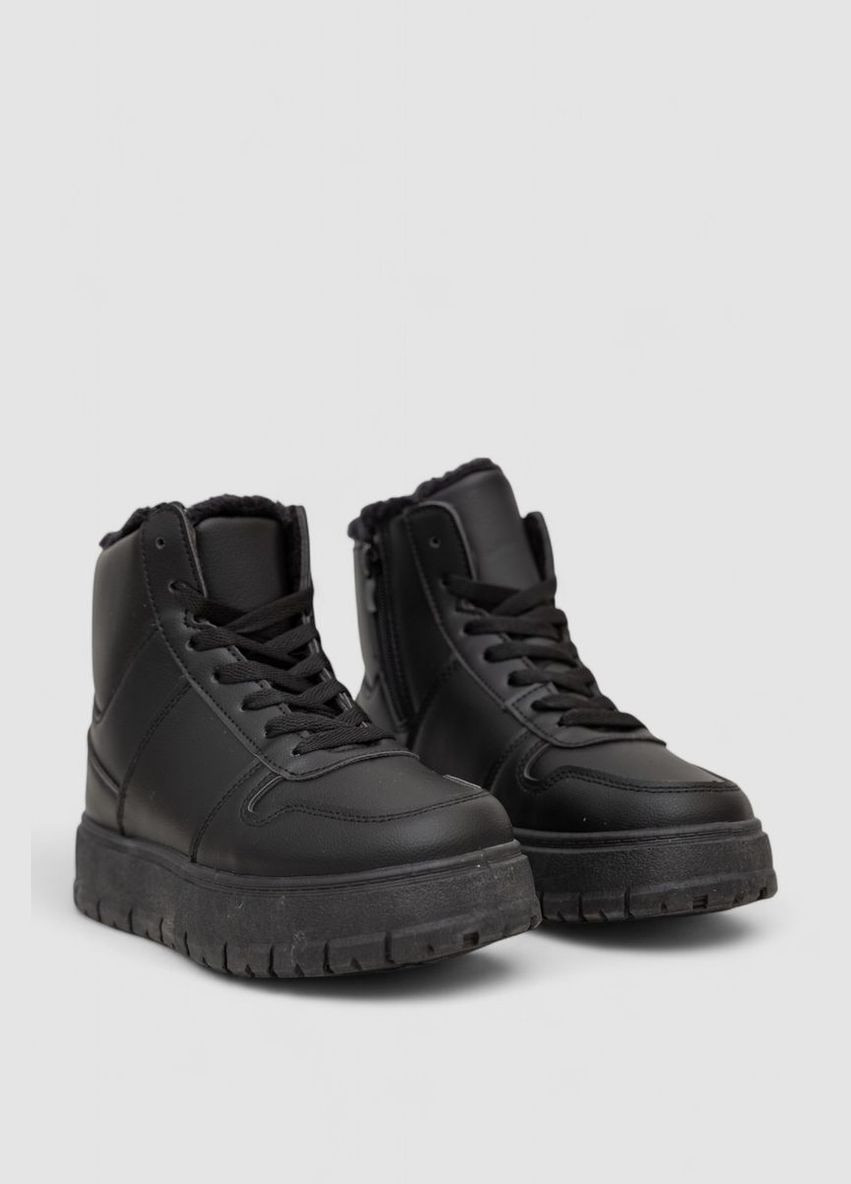 Кроссовки женские зимние на меху,, 248RMB07 Ager чёрные всесезоны (346054911)