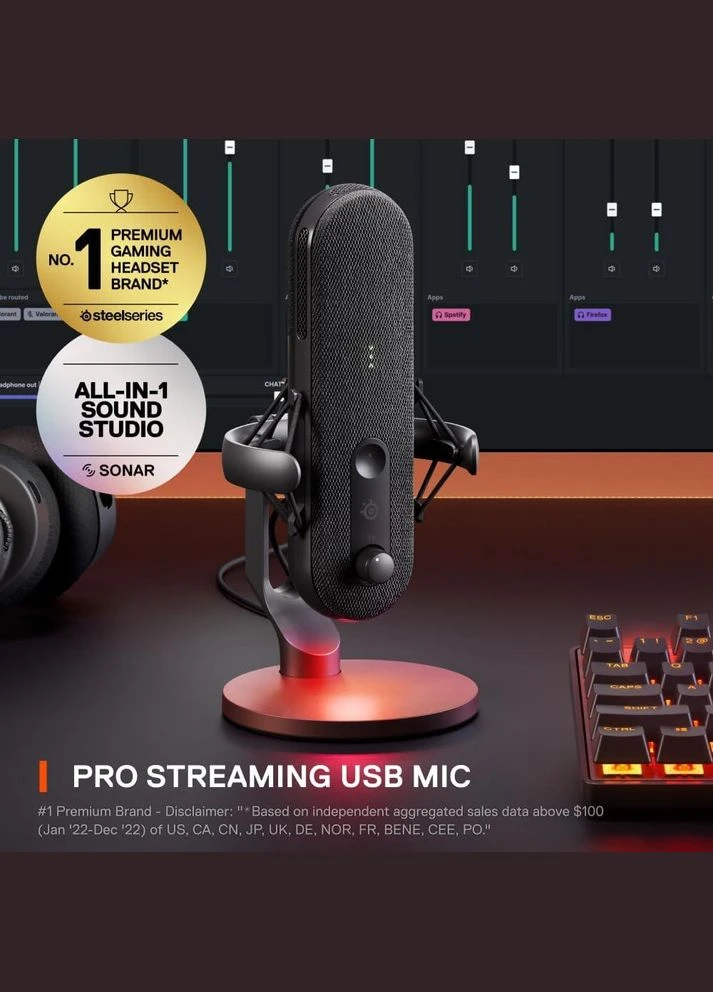 Мікрофон для ПК Alias (61601) SteelSeries (328446449)