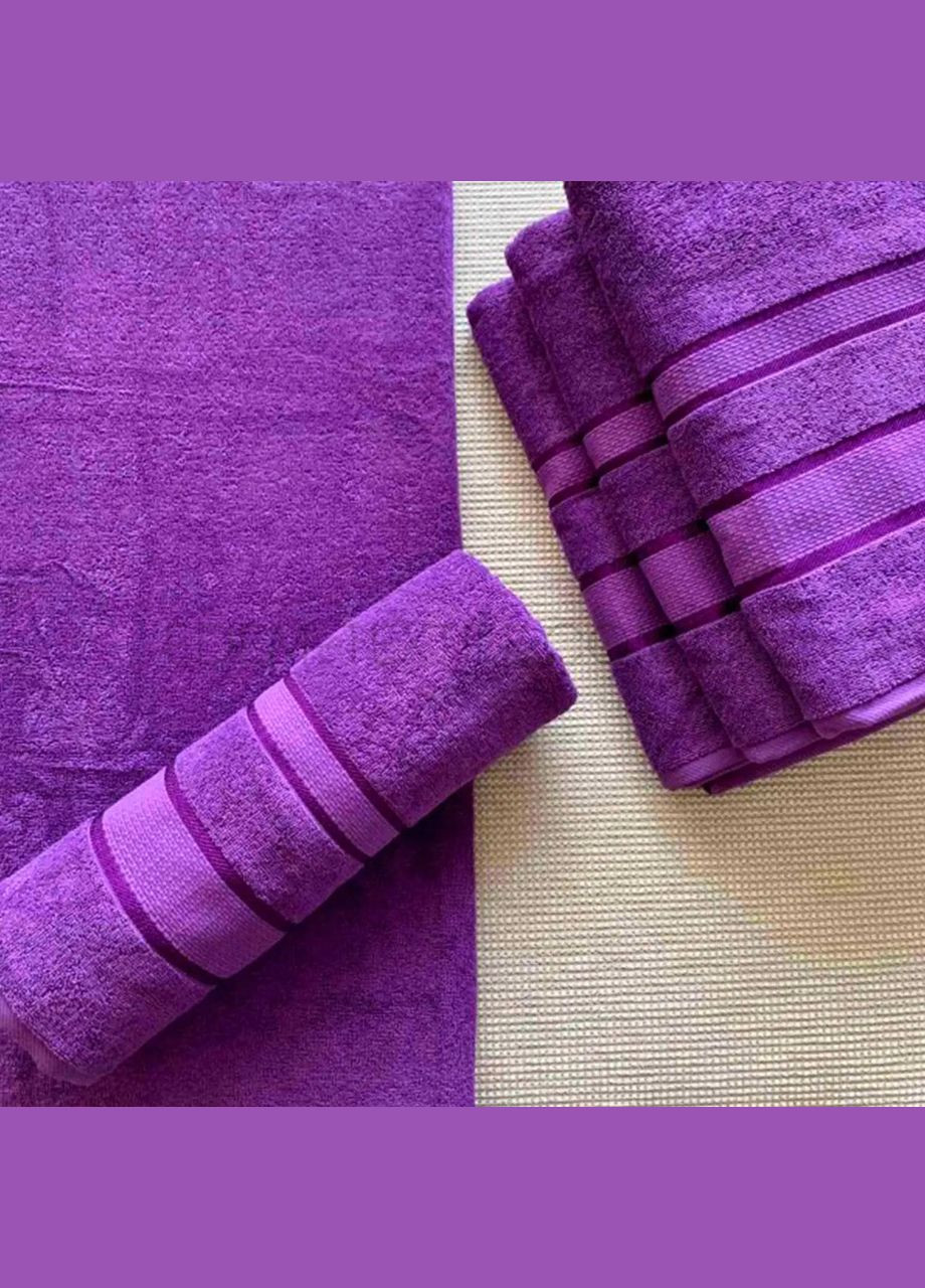 Fadolli Ricci полотенце махровое — черника 70*140 (400 г/м²) фиолетовый производство -
