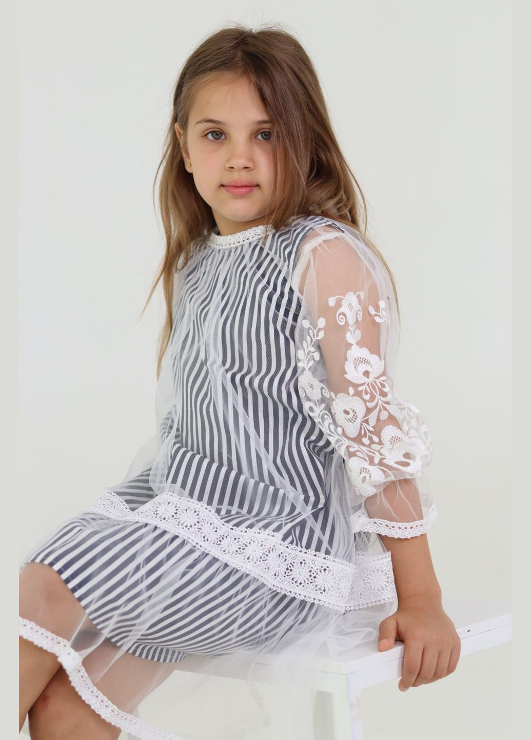 Белое накидка на платье Piccolo (298729174)