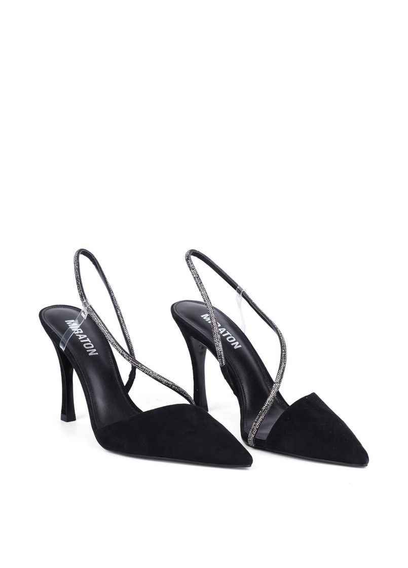 MIRATON Жіночі Туфлі MP781-5-1 Чорний Велюр чорний з текстиль, китай — літо (330179913)