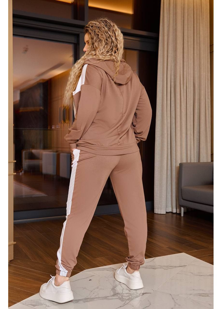 Жіночий спортивний костюм кольору графіт New Trend (304988194)