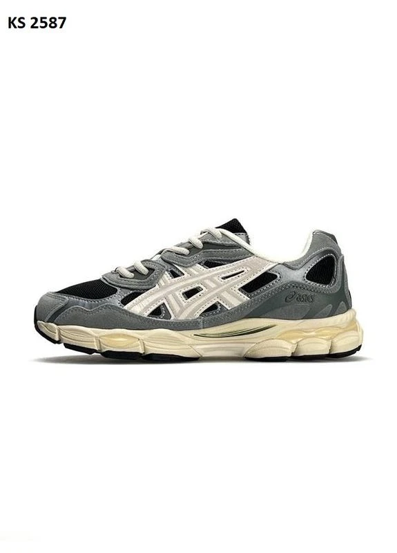 Сірі літні кросівки asics gel-nyc gray асікс гель нюк сірі No Brand