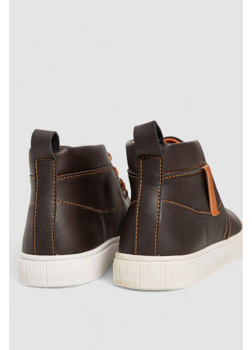 Темно-коричневые ботинки мужские демисезонные, 131r184582 Ager