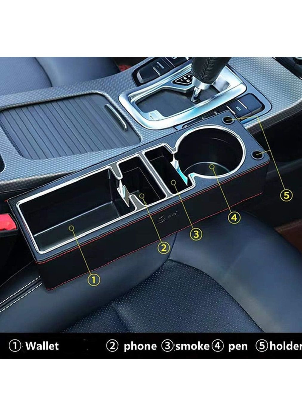 Органайзер карман для установки между сидениями в машину салон автомобиля без USB-разъема (476944-Prob) Правый Unbranded (292784540)