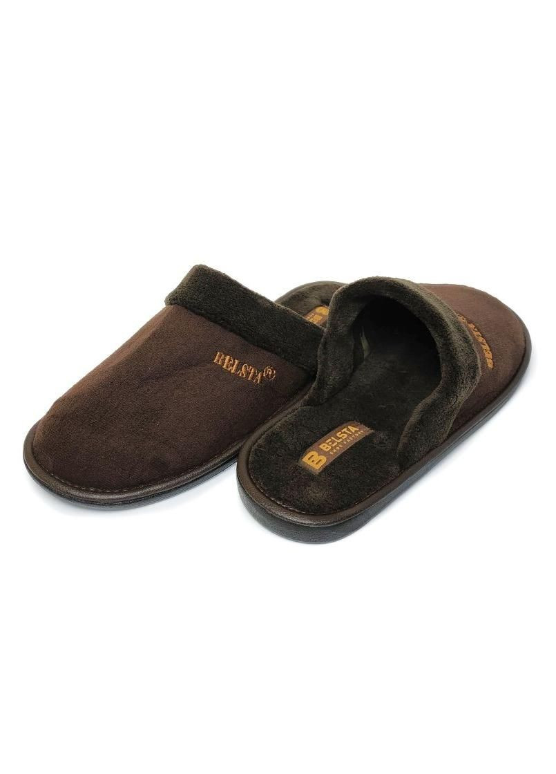 Коричневые тапочки домашние мужские коричневые 033 Белста