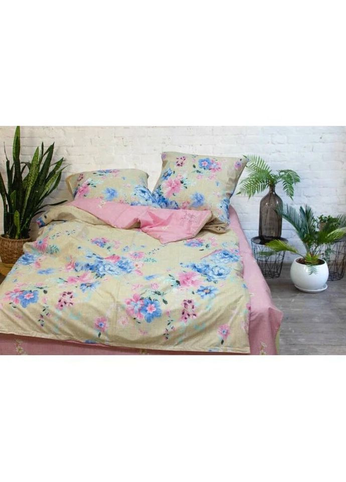 Постільна білизна сімейна Ранфорс 17112-S 210х143х2 см Viluta (336327999)