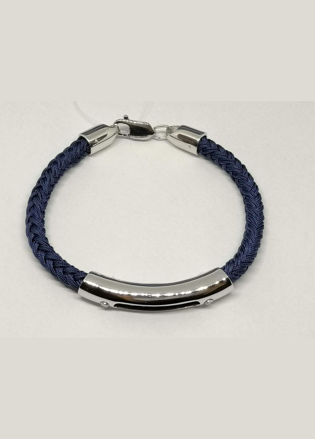 Браслет из текстиля с серебряными вставками. 905-01134 17 Qvaliz (275935116)